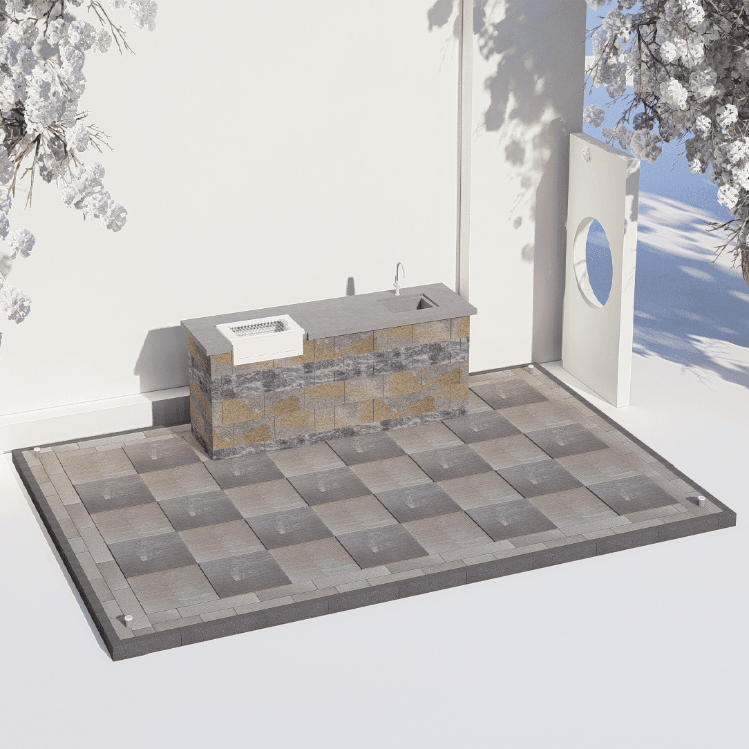Outdoor Kitchen 4035 - 5.50 x 3.70 m